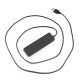 USB hub Acasis AB3-L412 на 4 порти USB 3.0, 120 см (Чорний)