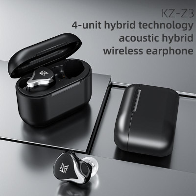 Бездротові Bluetooth навушники KZ Z3 з підтримкою aptX (Чорний)