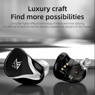 Бездротові Bluetooth навушники KZ Z3 з підтримкою aptX (Чорний)