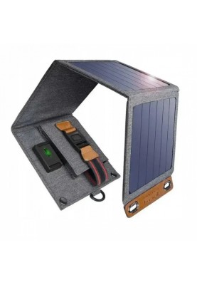 Зарядний пристрій із сонячною панеллю Solar panel 14W 1xUSB B417 (Сірий)