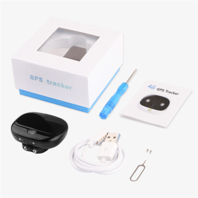 GPS трекер для собак GPS Tracker V43 з відстежуванням (Чорний)
