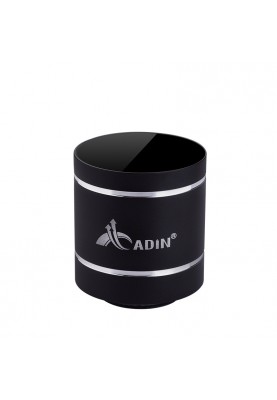 Бездротова віброколонка Adin D5+ з пультом дистанційного керування, 20 Ватт (Чорний)