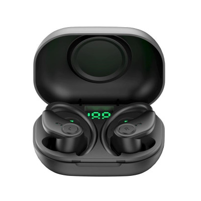Бездротові Bluetooth навушники Bluedio S6 V2 із зарядним чохлом (Чорний)