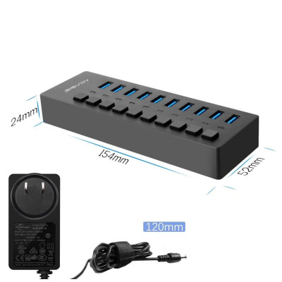 USB hub Acasis P-10 (Чорний)