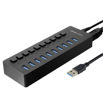 USB hub Acasis P-10 (Чорний)