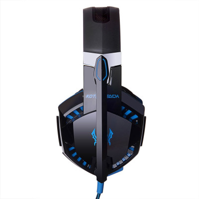 Геймерські навушники Kotion Each G2000 Pro Gaming з підсвіткою (Чорно-синій)