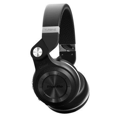 Бездротові Bluetooth навушники Bluedio T2 Plus з вбудованим радіо (Чорний)