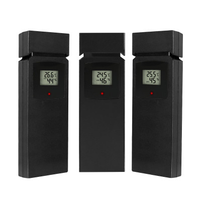 Метеостанція KKMoon weather station WEA-46 з трьома датчиками (Чорний)
