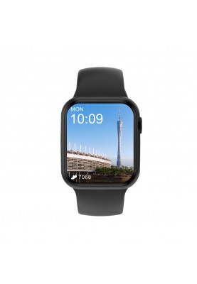Розумний годинник NO.1 DT100 Pro Silicone з вимірюванням пульсу (Чорний)