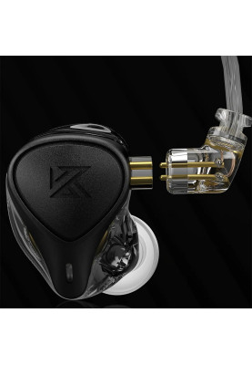 Гібридні навушники KZ ZEX Pro With MIC з електростатичними та арматурними випромінювачами (Чорний)