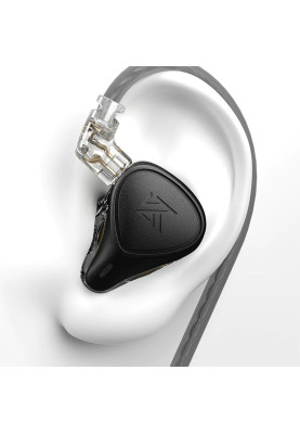 Гібридні навушники KZ ZEX Pro With MIC з електростатичними та арматурними випромінювачами (Чорний)