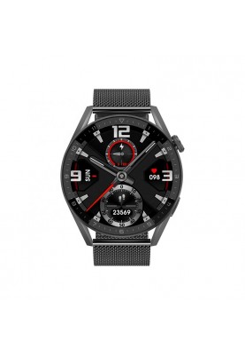 Розумний годинник NO.1 DT3 Max Metal з мікрофоном та бездротовою зарядкою (Чорний)
