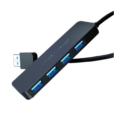 USB hub Acasis AB3-L46 на 4 порти USB 3.0 (Чорний)