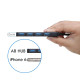 USB hub Acasis AB3-L46 на 4 порти USB 3.0 (Чорний)