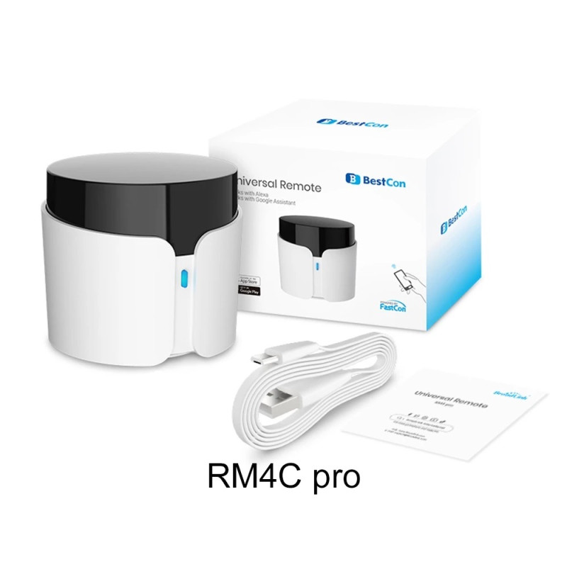 Універсальний Wi-Fi пульт Broadlink BestCon RM4C Pro для автоматизації розумного будинку (Білий)
