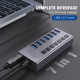 USB hub Acasis H707 на 7 портів USB 3.0 (Сірий)