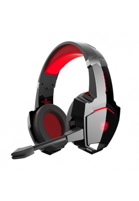 Бездротові геймерські навушники Kotion Each G9000BT з підтримкою об'ємного звуку 7.1 Stereo Sound (Чорно-червоний)