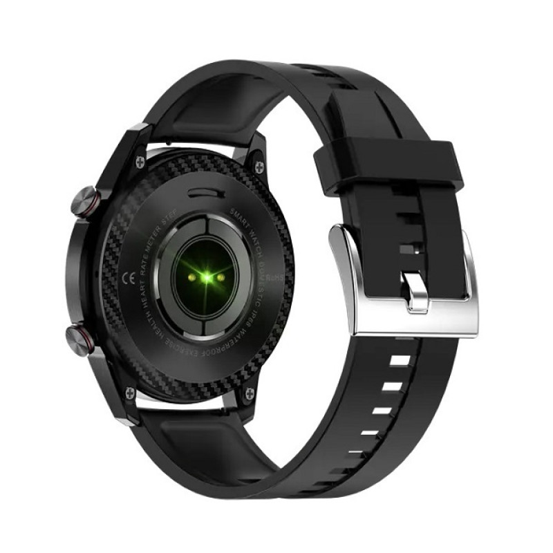 Розумний годинник Lemfo TK28 Silicone з вбудованим мікрофоном (Midnight Black)
