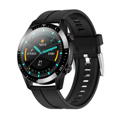 Розумний годинник Lemfo TK28 Silicone з вбудованим мікрофоном (Midnight Black)