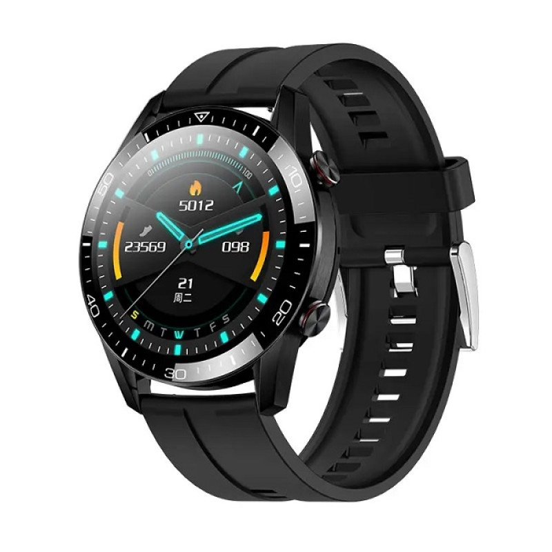 Розумний годинник Lemfo TK28 Silicone з вбудованим мікрофоном (Midnight Black)