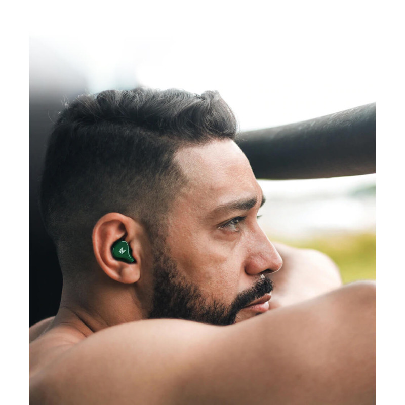 Бездротові Bluetooth навушники KZ Z1 з кейсом для зарядки (Зелений)