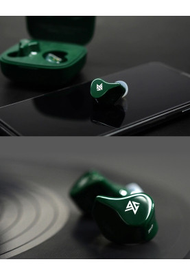 Бездротові Bluetooth навушники KZ Z1 з кейсом для зарядки (Зелений)