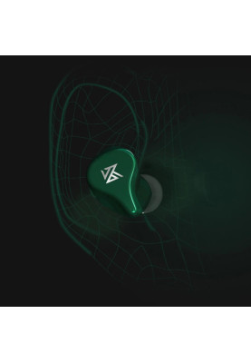 Бездротові Bluetooth навушники KZ Z1 з кейсом для зарядки (Зелений)