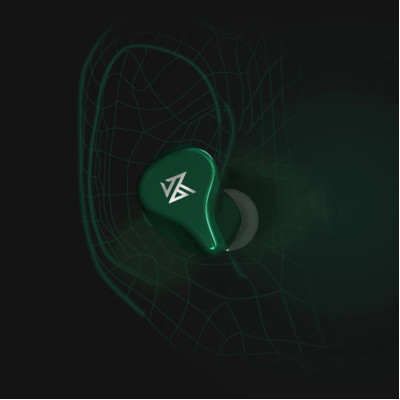 Бездротові Bluetooth навушники KZ Z1 з кейсом для зарядки (Зелений)