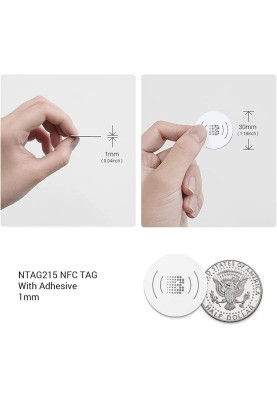 Комплект NFC міток Broadlink NFC Tag SRN1, 10 штук (Білий)