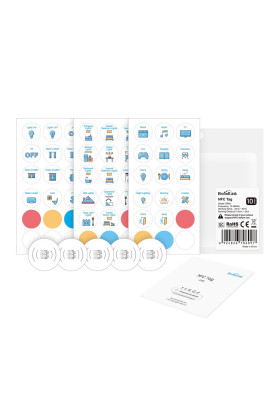 Комплект NFC міток Broadlink NFC Tag SRN1, 10 штук (Білий)