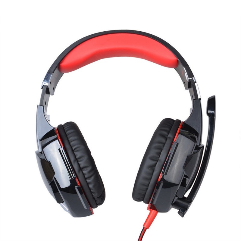 Геймерські навушники Kotion Each G2000 Pro Gaming з підсвіткою (Чорно-червоний)
