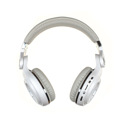 Бездротові Bluetooth навушники Bluedio T2 Plus з вбудованим радіо (Білий)