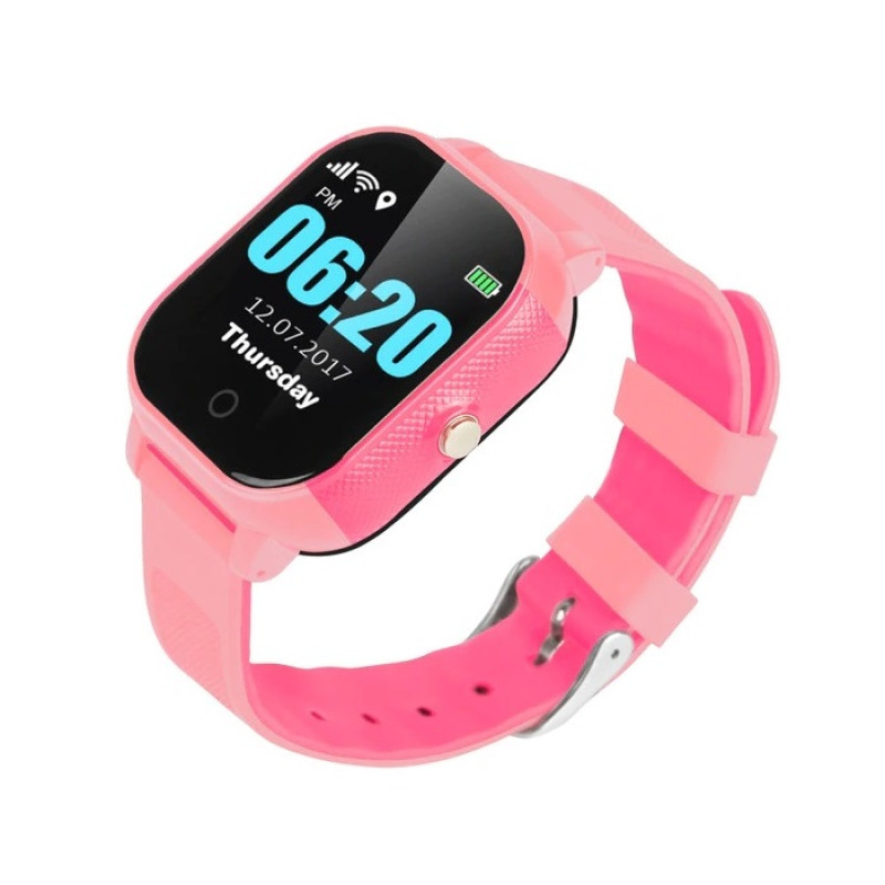 Дитячий смарт-годинник Lemfo DF50 Ellipse Aqua з GPS трекером (Рожевий)