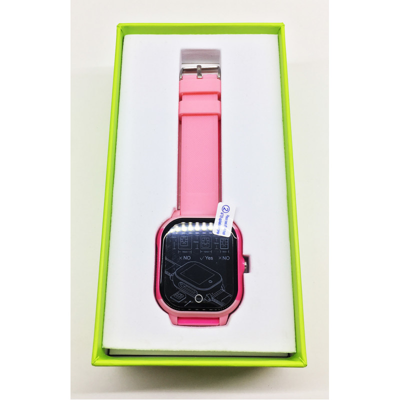 Дитячий смарт-годинник Lemfo DF50 Ellipse Aqua з GPS трекером (Рожевий)