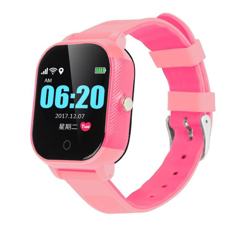 Дитячий смарт-годинник Lemfo DF50 Ellipse Aqua з GPS трекером (Рожевий)