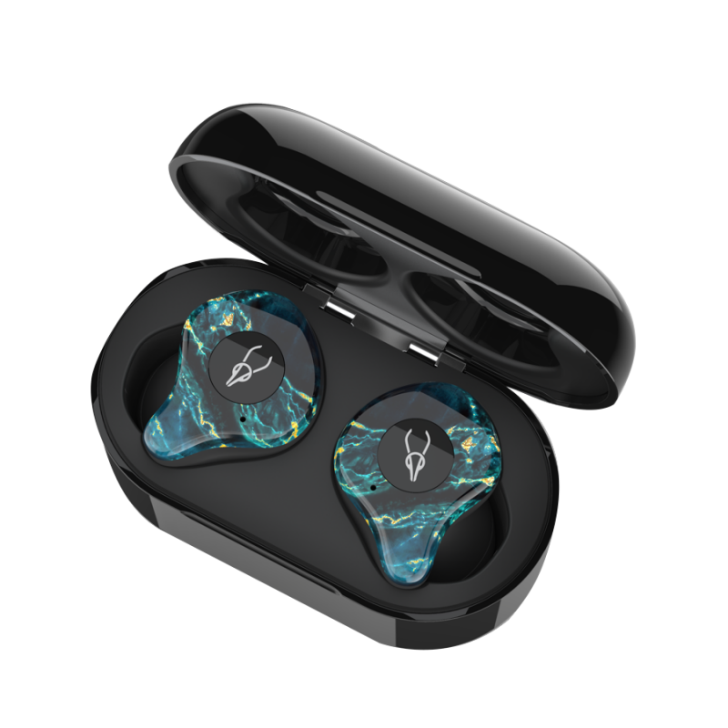 Бездротові Bluetooth навушники Sabbat X12 Ultra Dream Stone з підтримкою aptX (Чорно-зелений)