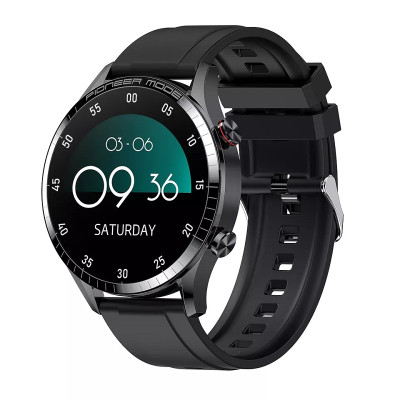 Розумний годинник Linwear LA23 Silicone з AMOLED дисплеєм (Чорний)