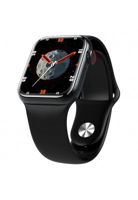 Розумний годинник Lemfo M7 Plus c бездротовою зарядкою та Bluetooth-дзвінками (Чорний)