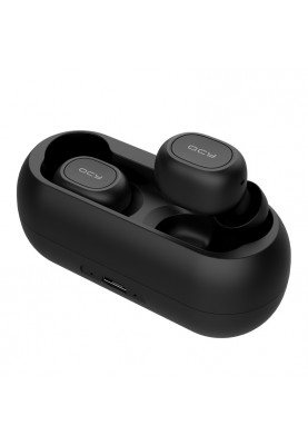 Бездротові Bluetooth навушники QCY QS1 (T1C) із зарядним кейсом (Чорний)
