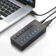 USB hub Acasis H707 на 7 портів USB 3.0 (Чорний)