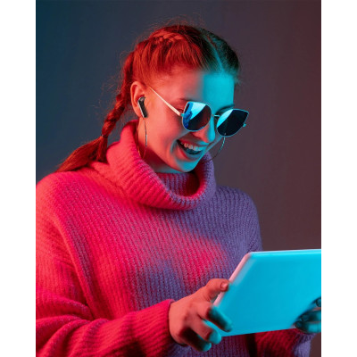 Бездротові Bluetooth навушники BlitzWolf BW-FLB5 з низькою затримкою та RGB підсвічуванням (Чорний)
