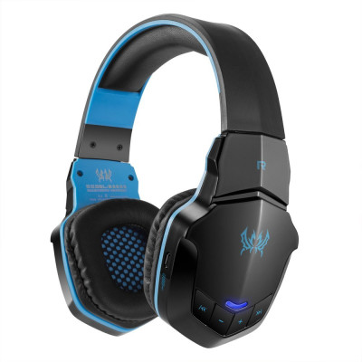 Бездротові Bluetooth навушники Kotion Each B3505 з автономністю до 10 годин (Чорно-синій)