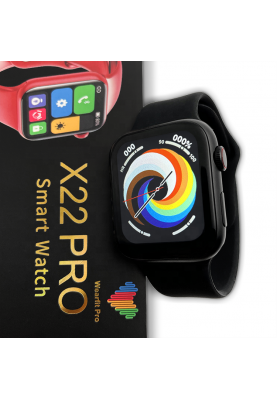 Розумний годинник Lemfo X22 PRO з бездротовою зарядкою (Чорний)