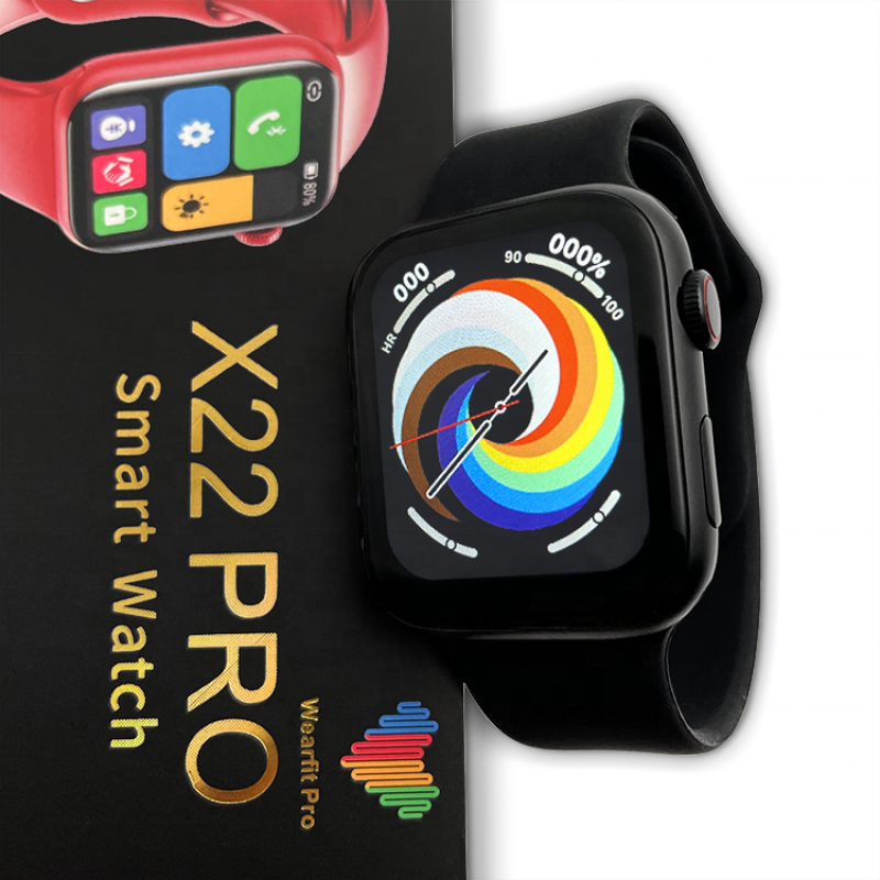 Розумний годинник Lemfo X22 PRO з бездротовою зарядкою (Чорний)