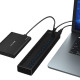 USB hub Acasis H716PB з блоком живлення (Чорний)