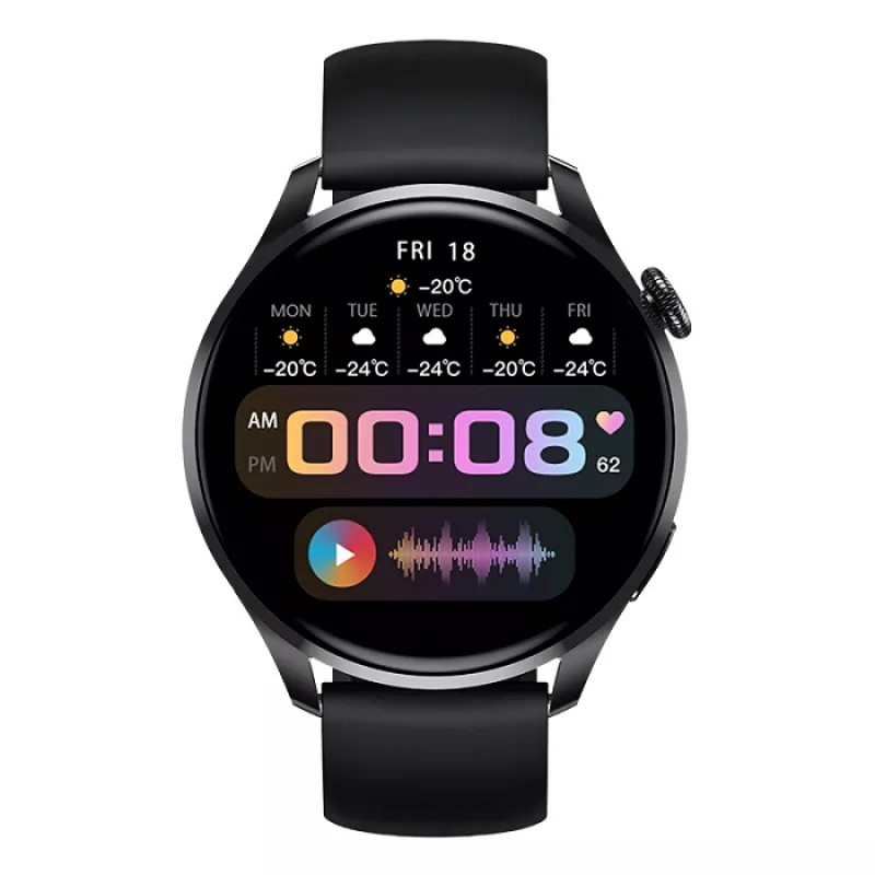 Розумний годинник Lemfo HW66 з AMOLED дисплеєм (Чорний)