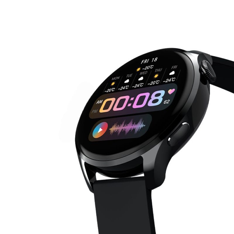 Розумний годинник Lemfo HW66 з AMOLED дисплеєм (Чорний)