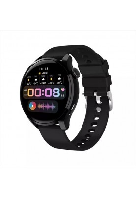 Розумний годинник Lemfo HW66 з AMOLED дисплеєм (Чорний)
