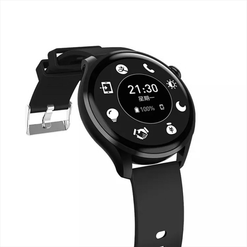 Розумний годинник Lemfo HW66 з AMOLED дисплеєм (Чорний)