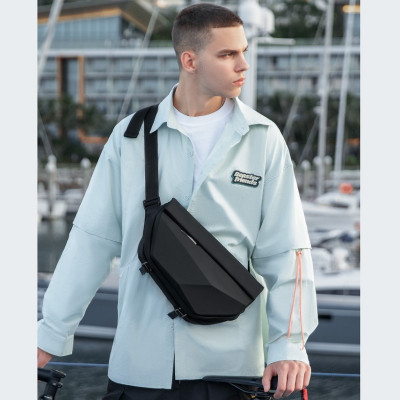 Сумка крос боді Mark Ryden MR2339 з кишенею під парасольку (Чорний)